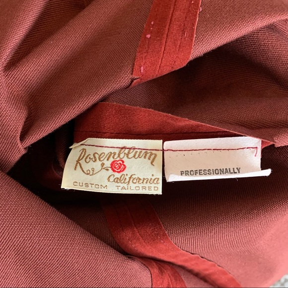 Vintage 70s Red Suede Suit - Picture 16 of 16